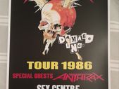 Metallica Tour Poster Dublin 1986