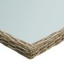 Garden Dining Table Brown 200x100x74 cm Glass and Poly Rattan Image 2