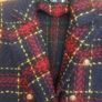 CBR navy tartan blazer (free post) Image 3