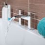 Waterfall Bath Filler Mixer Tap Chrome - Niagara, Soho Image 2