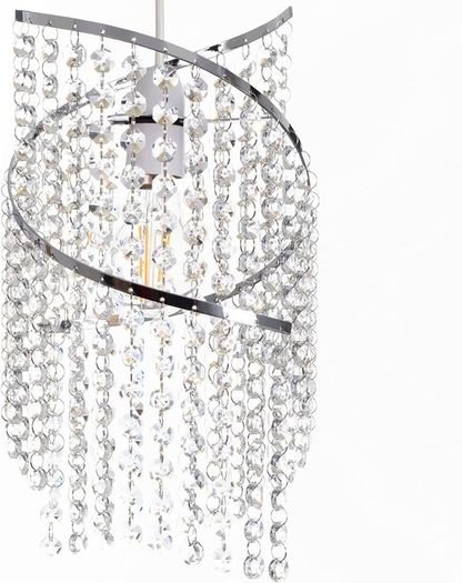 NEW SALE | Crystal Spiral Droplet Light Shade | Pendant, Lamp Shade | Ceiling Light Shade Chandeliers