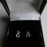 Pandora 925 Sterling Silver Sparkling Infinity Stud Earrings Image 4