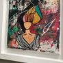 Framed Original Eighties Theme Hairdo Theme Art Contemporary Art Painting  Original Gift Image 5