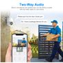 ANRAN 2TB,  5MP 4pce Outdoor WiFi Surveillance Camera Kit, 8CH System 13" NVR Monitor with 4 Cameras, 360 Swivel, Night Vision Colour, 2-Way Audio, PIR Detection, 2TB HDD Image 6