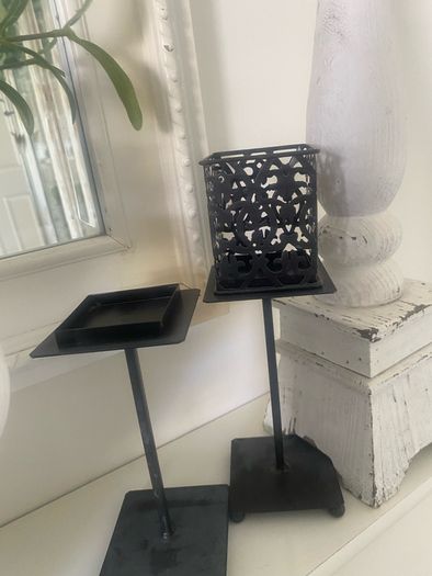 ShabbyChic Set of 2 Candle Holders