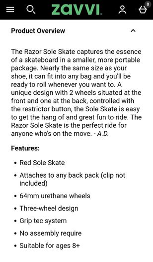 Razor solo skater
