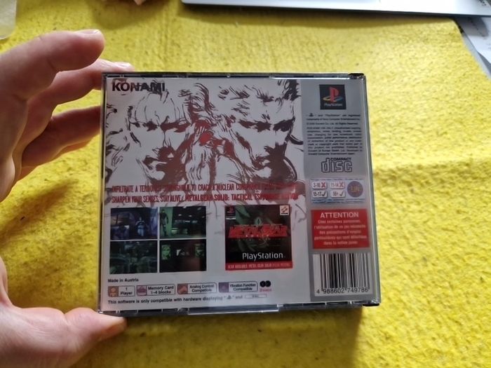 Metal Gear Solid PlayStation1 Ps1 PlayStation2 Ps2 Games Original