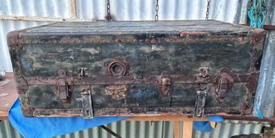 Old steamer trunk