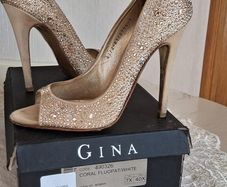 Gina Peep Toe High Heels