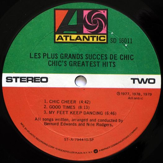 Chic Greatest Hits Vinyl Original Pop Funk Soul Disco