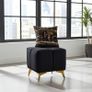 Bubble Cube Pouffe  Velvet Upholstery, Designer Accent Seat Image 7