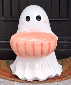 Large Ceramic Ghost Ornament - 24 inches