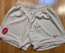 Liverpool player issued signed shorts