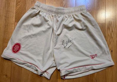 Liverpool player issued signed shorts