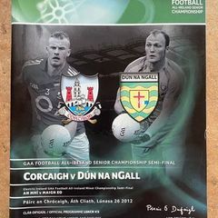 2012 Cork v Donegal - GAA All-Ireland Senior Football Championship Semi Final Programme