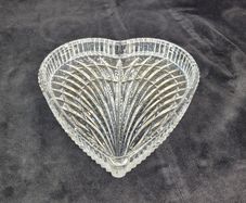 Authentic Waterford Crystal Heart Vanity Tray - Signed