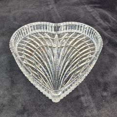 Authentic Waterford Crystal Heart Vanity Tray - Signed
