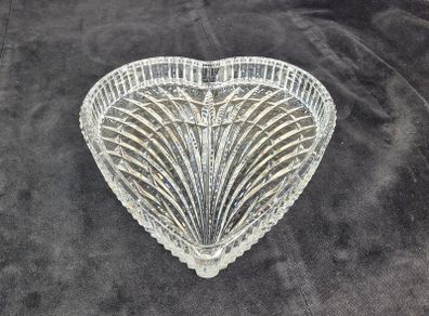 Authentic Waterford Crystal Heart Vanity Tray - Signed