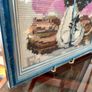 Vintage Wool Needlepoint Brother & Sister Wall Art Framed Textile Decor Image 9