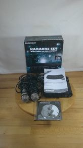 SilverCrest Karaoke Set Complete with HDMI - 2 Metal Microphones, Mixer & Cables Power Supply Instructions and Disk Boxed