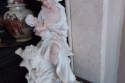 Large Mother &amp; Child Statuette