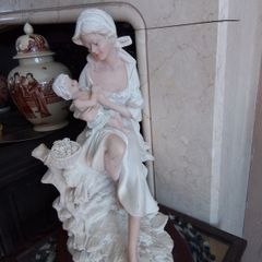 Large Mother & Child Statuette