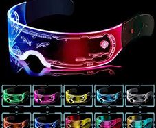 LED Visor Glasses - Luminous Futuristic Flashing Glasses (FREE POSTAGE)