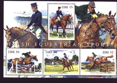 1998 Ireland Equestrian Sports Commemorative Stamps Miniature Sheet Mint Never Hinged (MNH)