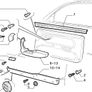 LH Arm Rest Cap (Fiat Punto 176) Image 2