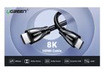 Ugreen 2M HDMI 2.1 UHD/3D 8K (7680x4320@60Hz) 48Gbps Ultra High Speed Cotton Braided (Nickel-Plated) Cable (Brand New/Warranty)