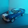 Lego Compatible American Muscle Car 1967 Ford Mustang. PLUS FREE mini sports car. Image 4
