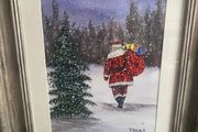 Watercolour Christmas painting