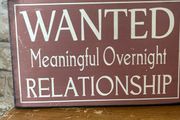 New with slight defects rustic 25cm x 16cm x 2cm wood sign