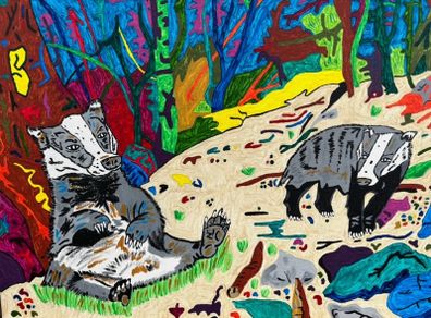 Badgers Painting