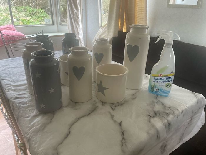 vases new priced clear