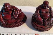 Small 2" Miniature Red Resin Buddha Figures Spiritual Hinduism