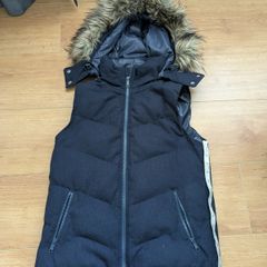 GAP navy gilet waistcoat with hood
