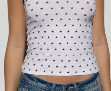 Subdued Stars scoop neck top