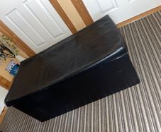 Black Ottoman Storage Box