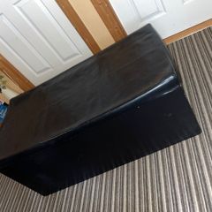 Black Ottoman Storage Box