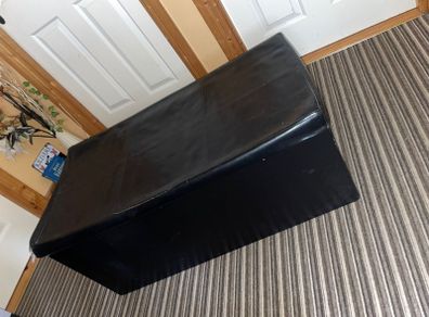Black Ottoman Storage Box