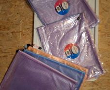 Mesh bags for document storage