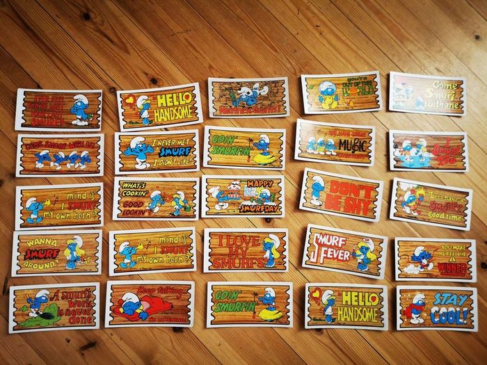 Rare 1980's Smurfs Trading Cards