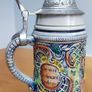 German Beer Stein Pewter Lid Vintage Made in Germany Image 3