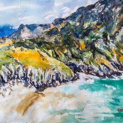 Maghera Beach watercolour