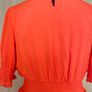 DKNY Orange V Neck Midi Dress Image 3