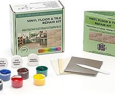 Glass Polish 91007 DIY Vinyl Floor & Vinyl Tile Repair Kit, Heat Cure for Small Holes, Cuts, Rips, Tears & Burn Marks