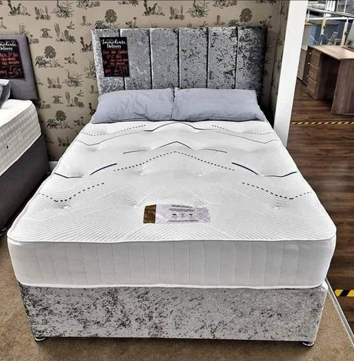 New Double, King And Superking Sizes Divan Beds Instock. Multiple Headboard Designs And Drawers Storage Available