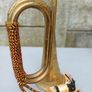 Vintage Brass Military Bugle Image 5