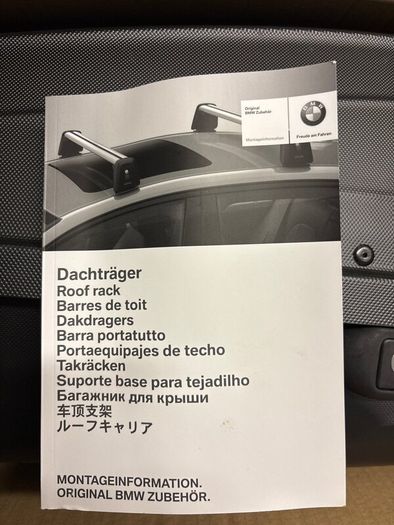 BMW i4 roof rack and roof box